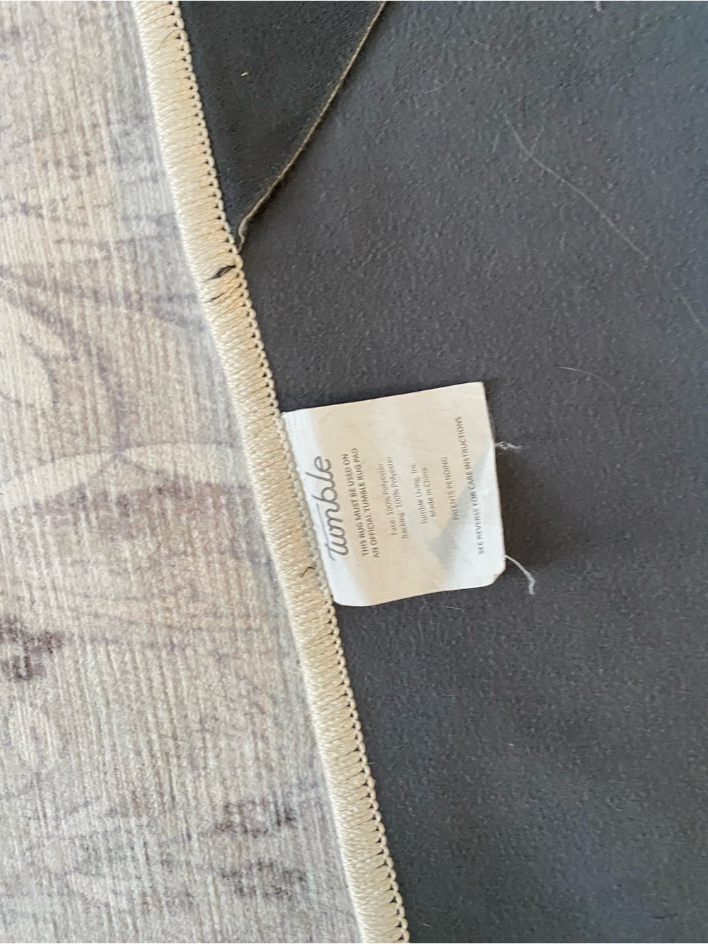 Tumble Olivia ivory and neutral 2.5ftx10 washable runner - Picture 5 of 6